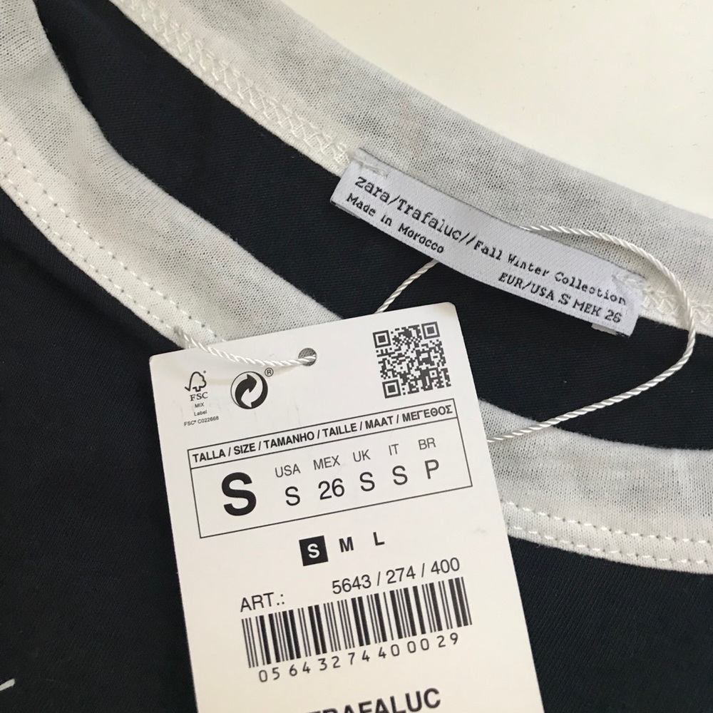 Zara ‘Hug Me Tight’ Ringer Tee - Picture 4 of 4